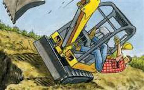 mini excavator tipping point|mini tip over safety.